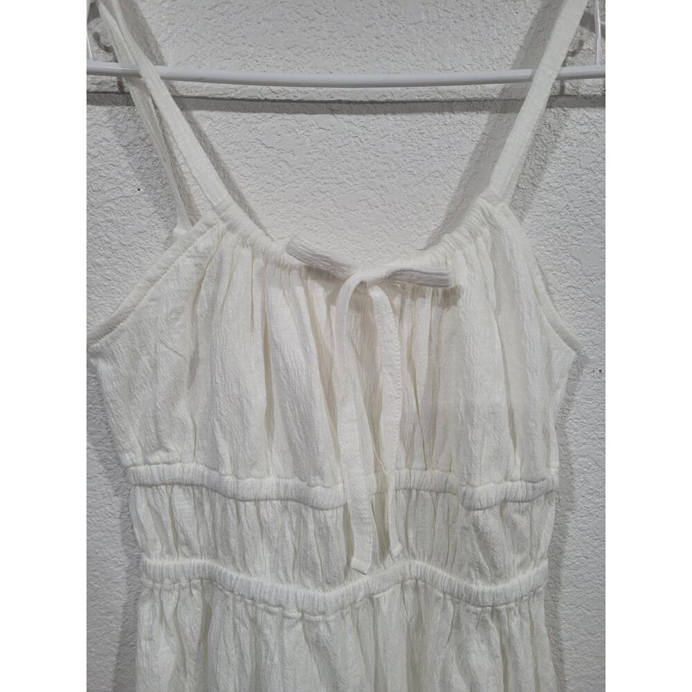Billabong Women's White Dress size Large Sundress Cotton‎ #15 - Picture 3 of 6